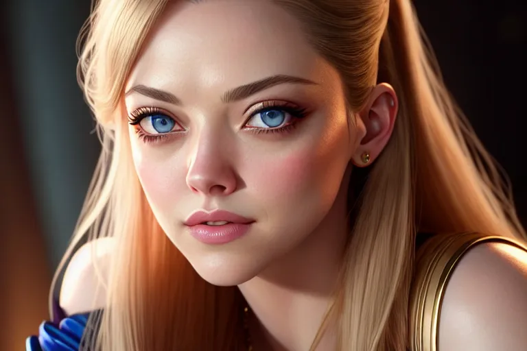 Dopamine Girl A Color Pencil Draw Of Amanda Seyfried Wearing Indian
