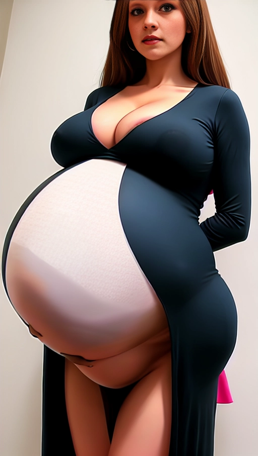 8k ,(UHD), sexy women , light brown hair , Nylons Socks, ((nude boobs)) , nipple piercing, (big boobs:1.5) , sexy look , slim body, 1.60m tall, 20 years old , latex dress,(pregnant belly:1.6)