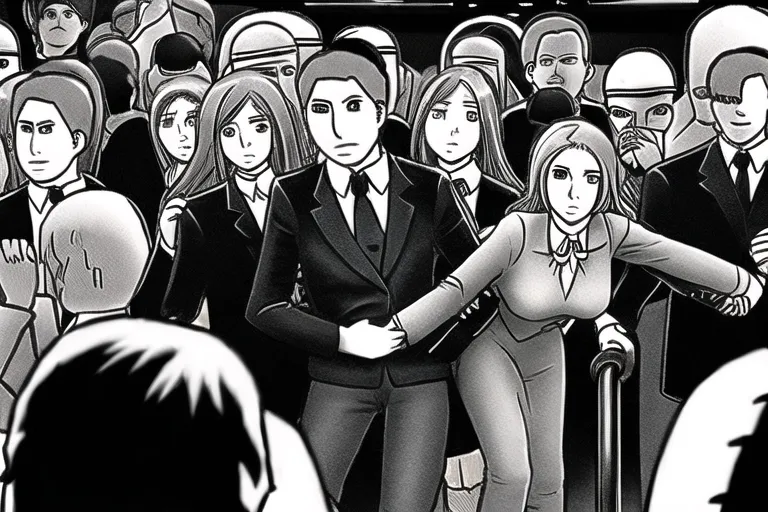Lady Groped by strangers , train, crowd,