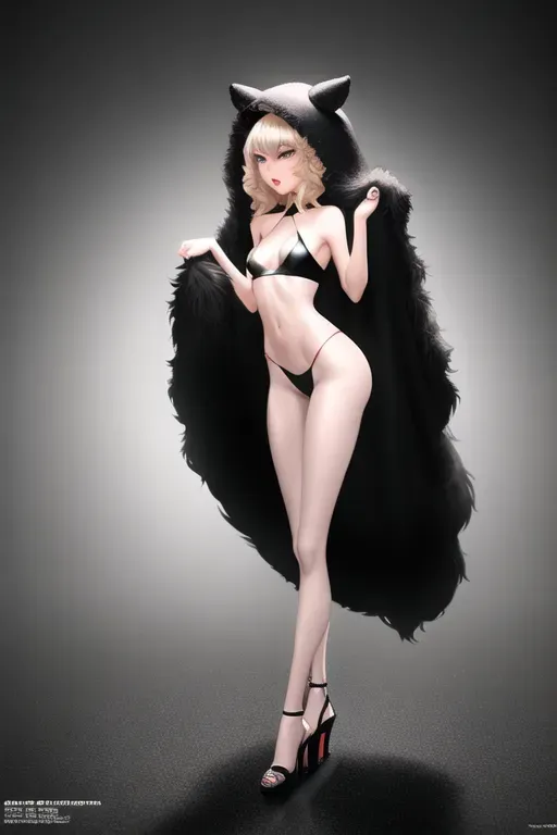a digital photo of, shy anorexic skinny taylor swift in furry dog costume,long skinny legs, open-toe stripper heels style wedges, long legs, a sexy photoshoot,small breasts,five fingers per hand,medium hair,charming face,beautiful lips,black eyes,curved eyebrows,curved eyelid,textured skin,joyful,unreal engine,editorial,cinematic lighting,8k,professional,photorealistic