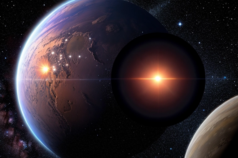 outer space, nebula, distant planets, alien planet