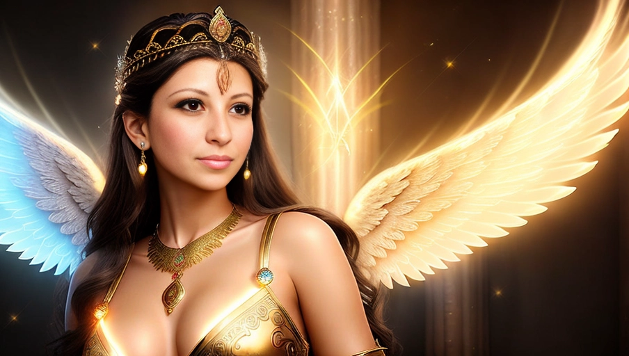 ((a 64k high detailed photo of Female)), (Beautiful Pose)
HDR, Professional, ((has roman clothes)) ((Has roman attire)) Godly Ultra Detailed Best Quality Most Detailed ((Angel Wings)) Angelic Lighting Love Hope Magic casting Crown Smiling Queen happy Glory Warrior Angels Angelics Positivity Happiness ecstasy enraptured sweaty saving God Royalty Morality Goodness True Good Power Force Authority Ethical Saviour Halo short Hair Always and Forever Sentimental in heat hot ultra hot best best lighting tantric Neutral Brilliant Logical Compassionate Perfect Perfection Exciting Integrity Winged Courage Purity Harmony Beauty mark on upper lip ((Female)) Ethereal Lighting Celestial Lighting (((With Clothes))) ((With God Item)) ((God Tech)) with items of power God Wings ((Afterlife Light)) (Purity Worship) ((Happy Expression)) (Beauty Shot)