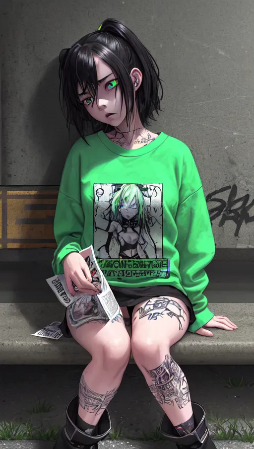 AI Art by Artificial Alien Intelligence | Dopamine Girl