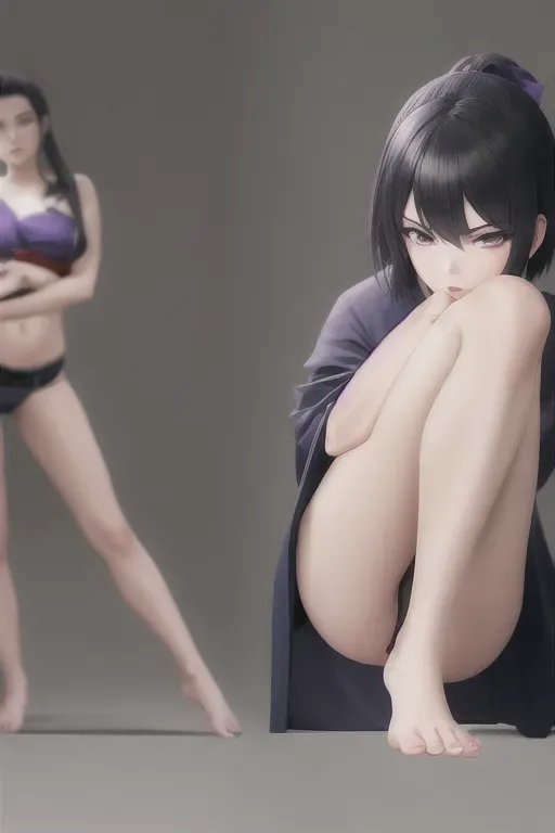1girl , full body, beautiful::5, gorgeous::5 , breath taking, deadly, feudal japan::5 , edo period , night , japanese , highres , short hair, dark hair, black hair, green eyes , almond shaped eyes, thin lips, solo, ((masterpiece)),photo referenced::5, pale skin, tenchu, kunoichi, professional, ultra high res, kuugire, stealth, soft feminine facial features, button nose, 27 years old::5, seductive look, arrogant look, sinister look, detailed face::5, shocked expression::5, afraid::5, surprised::5, terrified ::5, pained::5, pained expression::5, detailed eyes, dark blue kimono::5, feet, foot, 5 toes, toe, underwear, panties, pose, bent, purple eyeliner::5, eyeliner::5, hand, fingers, 5 fingers, eyes wide, mouth open::5, dorsum of the foot , dorsal, on toes, slender::5, athletic::5, foot sole, sole, sole of the foot,