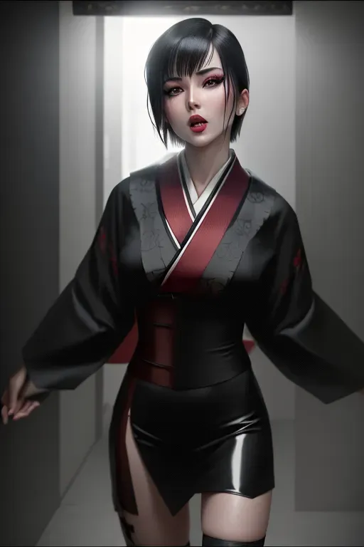 1girl, half body, killed, dead, detailed face, beautiful::5, gorgeous::5, attractive::5, pretty::5, stunning::5, sexy::5, flawless::5, shapely::5, sensual, dirty::5, fatal, lethal, deadly, bloodstained::5, crimson, hurt::5, bruised::5, slit::5, torn::5, ripped::5, bloody nose::5, bleeding::5, bleeding nose::5, cut::5, cuts::5, blood::5, feudal japan::5, japanese, seductive, arrogant, vain, surprised, startled, openmouthed, stunned, attacked, ambushed, assaulted, frightened, terrified, alarmed, scared, spooked, panicked, fearful, terrorised, moody lighting, night, short hair, dark hair, black hair, parted hair, almond shaped eyes, thin lips, solo , masterpiece, ultra high res, professional, photo referenced::5, button nose, soft feminine facial features, 27 years old, slender, slim, lean, lithe, pale skin, kimono, red kimono, stockings, thin stockings, black stockings, mouth open, saliva, saliva dripping, summer, thin clothing, sweat, sweaty skin, shiny skin, purple eyeliner, small breasts::5, torso covered, chest covered, barefoot, feet, foot, toes, sole, dorsal, head twisted, head turned, neck broken, neck snapped, breasts hidden, bra, lingerie,