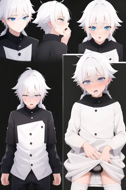 Boy, crying, russian, orgasm, white hair, blue eyes, anal, Doggystyle, side view