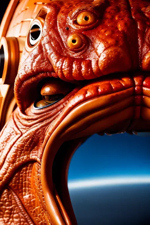 a high resolution medium photo of, Admiral Ackbar on a star cruiser