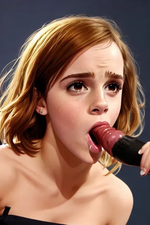 a photo of Emma Watson giving a blowjob