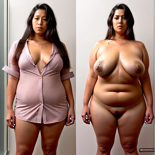 She wears a revealing button-up showcasing her voluminous natural breasts and opts for nothing underneath, accessorized with a pair of stilettos, Converted into a lifelike android, she stands encased in a hard plastic casing like an exhibit piece, Latin, Her appearance reflects her transformation from human to machine - she seems unaware or unable to respond due to her current state of preservation, Despite carrying some extra pounds she manages to retain an attractive figure, She has been transformed into a meticulously crafted android, resembling a fresh new toy, Wearing a button-down top that highlights her ample natural breasts and pairs them with nothing beneath, she finishes off her ensemble with a pair of stilettos, The Latina beauty is encapsulated inside a brightly colored plastic casing, almost as if it were meant to entice potential buyers, Her expression remains serious yet focused on her new artificial existence, Despite carrying extra weight, she continues to exude an irresistible charm trapped within the confines of her futuristic prison cell, The image portrays her entire form confined within the playful yet restrictive packaging of her display case, (((full body view, full body photo)))), ((full body view)), ((natural big breasts)), (((overweight))), (((hyperrealistic))),
Masterpiece,
perfect edges,
((((onoff)))),
<lora:onoff:1>
ultra realistic,
perfect anatomy,
realistic skin texture