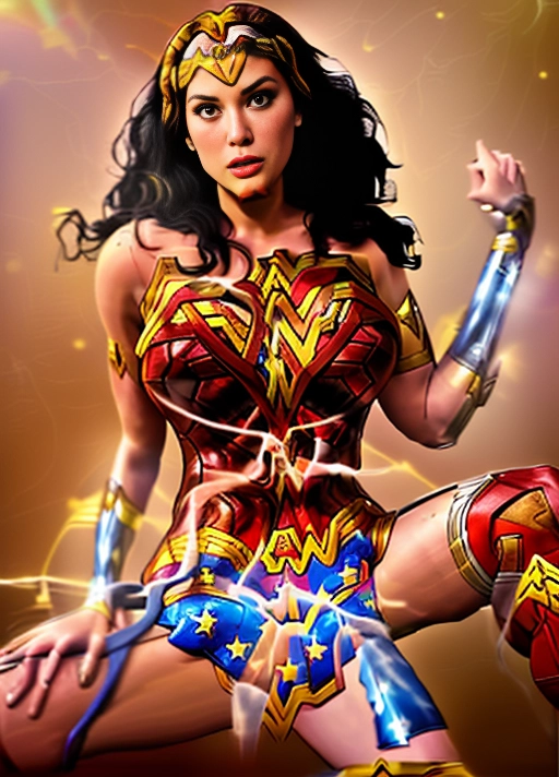 An illustration of a tearful frightened (((((Wonder Woman))))) with her legs spread as she sits on the huge erect clock if a black man, getting ((((fucked very deep)))). Her eyes are full of ((tears)), her mouth wide open in anticipation, (((thick cum oozing over the thick cock and between her legs))), red scratch marks and bruises on her legs and arms.