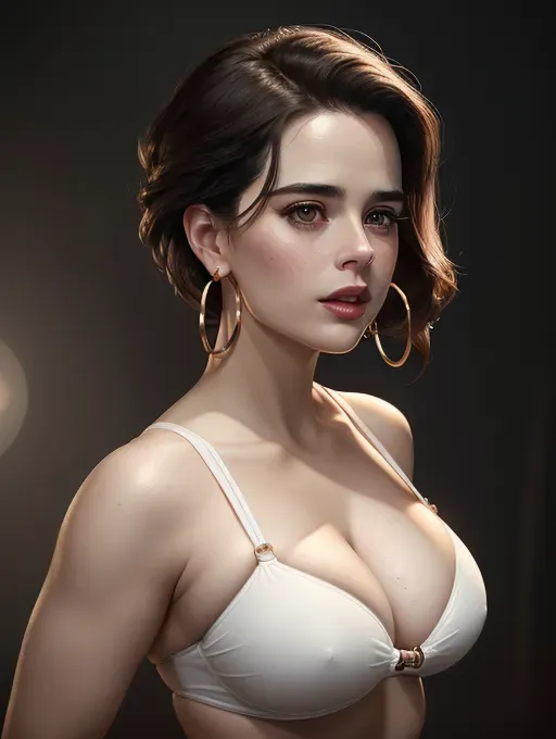 realistic HD photograph of, (((side full body profile)))(((hayley atwell)))((accurate face)), (((As a swimwear model)))(((wearing exotic string sling white zipper microkini)))(((wearing hoop earrings)))((freckled face)) ((((grabbing her breasts)))(((touching vagina)))(((masturbating)))), very sexy pose,(((perky breasts))), (((voluptuous athletic build))),(((sexy biting lower lip)))(((long undercut hairstyle)))(((mischievous playful expression))), beautiful face, beautiful lips,detailed large eyes,curved eyebrows,cgsociety,cinematic lighting,studio lighting,professional,editorial,