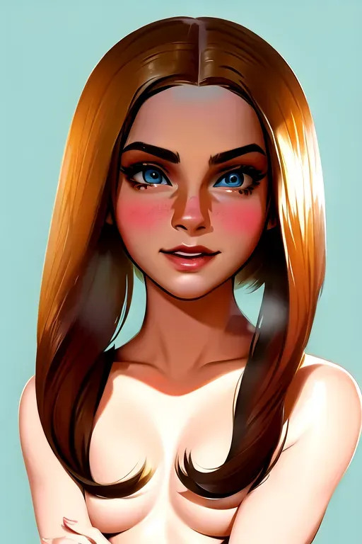 Disneys illustrated in realistic concept art style, emma watson, revealing, slut, sexual, erotic, sensual, revealing clothes, sexual pose,