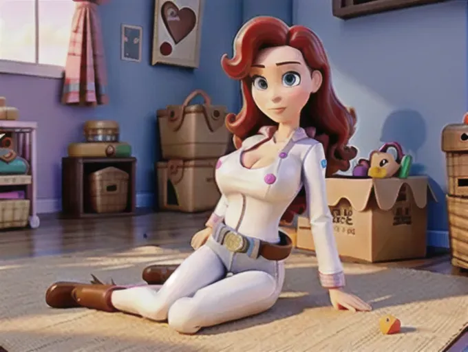 Dopamine Girl Adult Jessie Toy Story as a sex doll naked