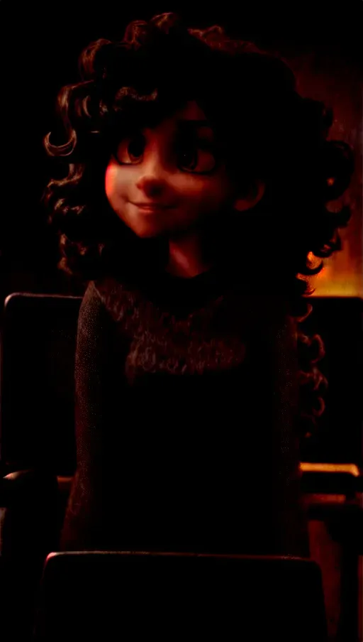 pitch black curly medium hair, sitting on a gaming chair, facing computer screen, hands on keyboard and mouse, cute clothes, smirk, arrogant expression, dark night background, gaming desk, computer, colorful, no lights, high quality, disdain, cute nose, small breasts, slim body, perfect skin, pixiv, unreal engine, partially nude