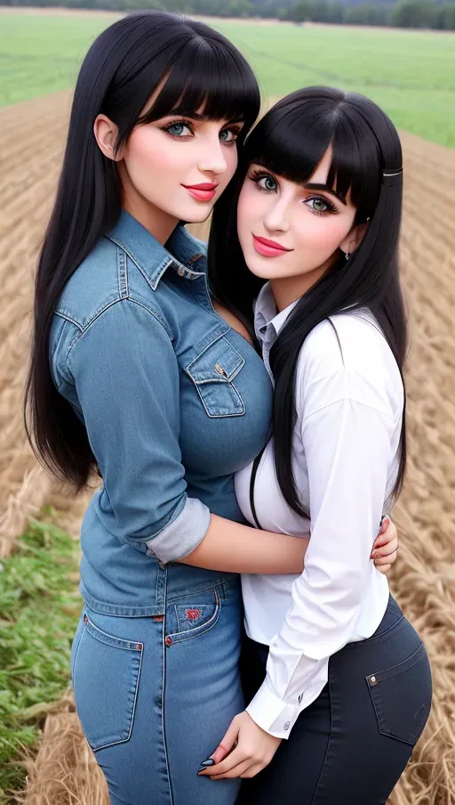 Dopamine Girl Two Gorgeous Young Albanian Women Hugging Photo Cute Attractive Young Face 5324