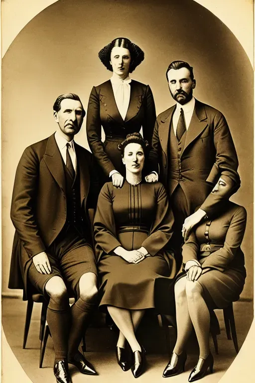 A woman sitting down between 2 men