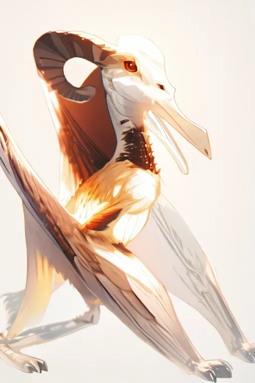 intricate highly detailed hybrid between a goat and a pterodactyl
