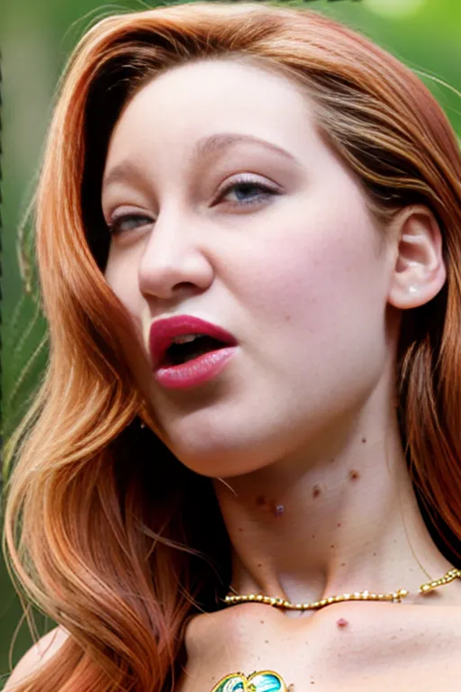 beautiful, masterpiece, best quality, extremely detailed face, perfect lighting, solo, 1boy, penis, flat breasts, Jennifer Lawrence, accurate face, accurate red hair, blowjob , accurate skin tone, accurate skin colour, dpmg_pov_blowjob_v1