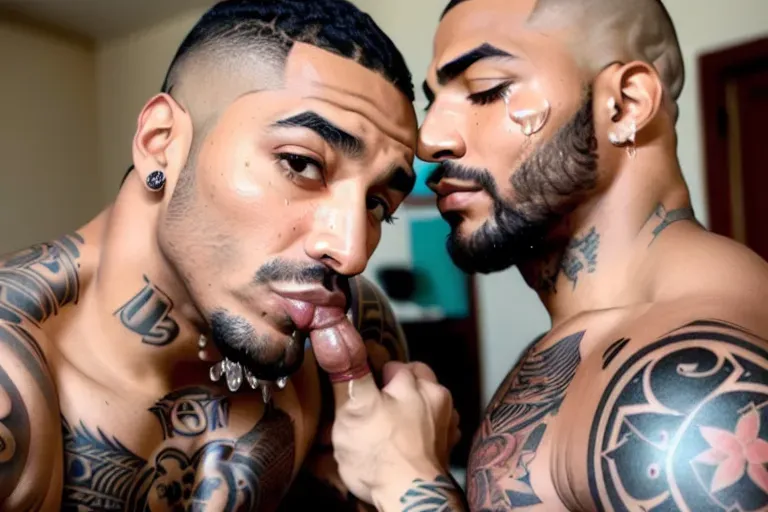 masterpiece realistic, best high quality, sucking cock, blowjob, suck, fully nude Maluma on his knees with a bwc cumming in his mouth (very highly detailed face, high-resolution accurate eyes, very realistic handsome face (light stubble) accurate highly detailed textured skin (pores), accurate tattoos) ((on his knees masturbating while sucking dick)), taking a big load on his face (cum on face, eyes, cum dripping off chin, cum dripping off nose) perfect light