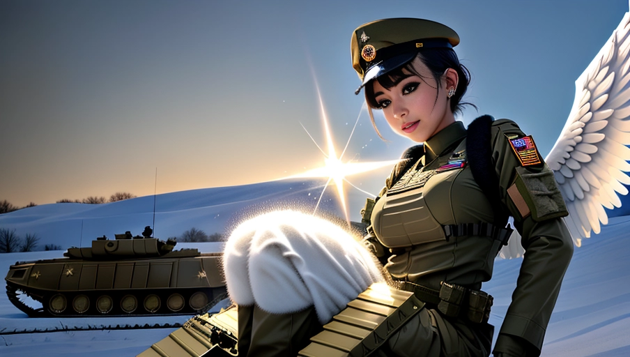 a 64k high detailed photo of body shot of
straight Female
(((Covered with Army Gear)))
((Has Army Gear))
(Military)
Ultra Detailed
Best Quality
Most Detailed
((Angel
Wings))
Angelic
Lighting
Love
Hope
Magic casting
Crown
Smiling
Queen
happy
Glory
Warrior
Angels
Angelics
Positivity
Happiness
ecstasy
enraptured
sweaty
saving
God
Royalty
Morality
Goodness
True Good
Power
Force
Authority
Ethical
Saviour
orgasm face
Halo
short Hair
Always and Forever Sentimental
in heat
hot ultra
hot
best
best lighting
tantric
Neutral
Brilliant
Logical
Compassionate
Perfect
Perfection
Exciting
Integrity
Winged
Courage
Purity
Harmony
Beauty mark on upper lip
((Female))
Ethereal Lighting
Celestial Lighting
(((With army gear)))
((In uniform))
(((God Technology)))
((God Magic))
((God Tech))
with items of power
((Crew Cut))