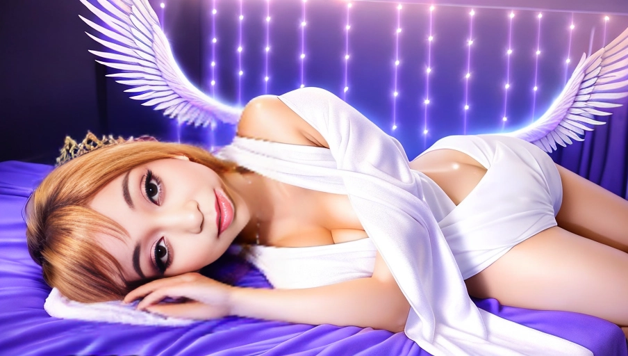 a 64k high detailed photo of body shot of straight Female Angelic HDR Professional ((In clothing Robes))) ((Has Attire)) Godly Ultra Detailed Best Quality Most Detailed ((Angel Wings)) Angelic Lighting Love Hope Magic casting Crown Smiling Queen happy Glory Warrior Angels Angelics Positivity Happiness ecstasy enraptured sweaty saving God Royalty Morality Goodness True Good Power Force Authority Ethical Saviour Halo short Hair Always and Forever Sentimental in heat hot ultra hot best best lighting tantric Neutral Brilliant Logical Compassionate Perfect Perfection Exciting Integrity Winged Courage Purity Harmony Beauty mark on upper lip ((Female)) (Ethereal Lighting) (Celestial Lighting) (((With Clothes))) ((With God Item)) (((God Tech))) (God Magic) with items of power God Wings ((Afterlife Light)) (Perfect Tits) (Perfect Ass) (Love Worship) ((Happy Expression)) ((smiling)) AJH True Happiness (Pleasure) (True Love) ((Angelic Hair)) ((Purity))