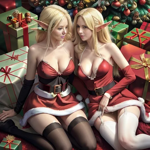 ((Dynamic poses of Couple two naked longhaired blonde female christmas elfs making lesbian love in Lesbian softporn: 1.6))
((Christmas: 1.5))
((Lesbians fondling each other's boobs: 1.5))
((two beautiful french maids exposing their naked pusssies themselves to the viewer)), ((((yuri)))), lesbians,
pov, solo focus, perfect edges, soft edges, ((soft focus)), ultra realistic, perfect anatomy, anatomically correct, two arms, five fingers per hand, two breasts, realistic skin texture, (soft lighting), (soft white glow), (soft focus), ((closeup)),
Kneeling side by side, ((skirt lift)), pussy, ((pussy juice: 1.5)), (erotic), sensual, romantic, flushed cheeks, blushing,
ultra realistic face, hair with great details, long lashes, perfect eyes, face photorealistic, perfect face, red lips,
((medium perky breasts: 1.4))), overflowing breasts, cleavage,
no bra, no panties, stockings, garters, lace, frills, frilled skirt, maid cap,
black-colored hair, horny face, bites lips, look at the camera, red-colored eyes, pale skin that glistens in the sun), (beautiful detailed eyes, symmetrical eyes), dramatic lighting, (photorealism), (photorealistic), (8kRAW photomasterpiece), High detail RAW color photo, a professional photorealistic, (highest quality), (best shadow), (best illustration), ultra high resolution, highly detailed CG unified 8K wallpapers, physics-based rendering, photo,realistic, realism, high contrast, hyperrealism, photography, f1 6 lens, rich colors, hyper-realistic lifelike texture, cinestill 800,
((Christmas time Yuletide mood dazzling sharp black-and-white 1930's portrait harshly lit by studio spotlights from above shot loosely including extravagant feathers and furs adding a hint of light leaks perfectly proportioned features smooth focus fall off to convey lavish glamor with photographic fidelity executed with eugene robert richee's portrait mastery: 1.5))
((Blonde slender model Clover and Blonde Slender Model Anjelica))