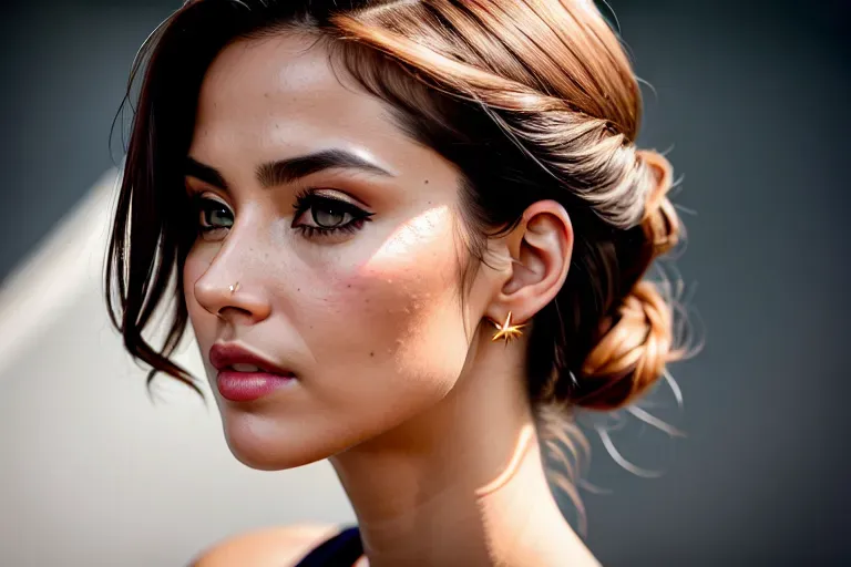 a photo of a beautiful womans neck,portrait,(centered),very detailed,no jewelry,(((shoulders square with camera,looking at camera))),ultrarealistic,F222,4K,front,sharp focus, centered,ultrarealistic skin texture,(((hyperrealism,insanely detailed,HQ,perfectionism,diffused lighting,indirect light,soft lighting,soft shadows,no sun)))