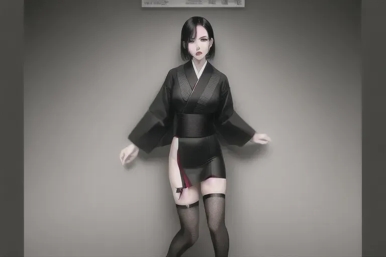 1girl, detailed face, beautiful::5, gorgeous::5, attractive::5, pretty::5, stunning::5, sexy::5, flawless::5, shapely::5, sensual, dirty::5, fatal, lethal, deadly, bloodstained::5, crimson, hurt::5, bruised::5, slit::5, torn::5, ripped::5, bloody nose::5, cut::5, blood::5, feudal japan::5, seductive, arrogant, vain, surprised, startled, openmouthed, stunned, attacked, ambushed, assaulted, frightened, terrified, alarmed, scared, spooked, panicked, fearful, terrorised, moody lighting, night, short hair, dark hair, black hair, parted hair, almond shaped eyes, thin lips, solo , masterpiece, ultra high res, professional, photo referenced, button nose, soft feminine facial features, 27 years old, slender, slim, lean, lithe, pale skin, kimono, dark kimono, stockings, thin stockings, black stockings, mouth open, saliva, saliva dripping, summer, thin clothing, sweat, sweaty skin, shiny skin, purple eyeliner, small breasts::5, torso covered, pose,