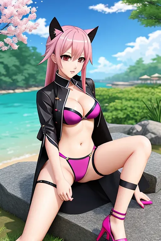 Genshin Impact Xiangling Sexy Art Anime Style Comissions Sample