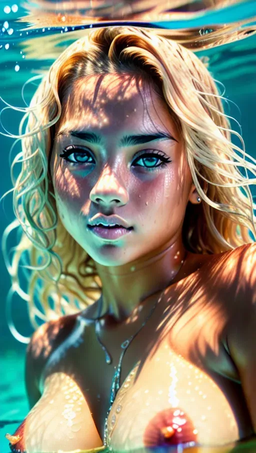 Dopamine Girl - realistic blonde girl in the bathroom taking a picture naked.  C cup breasts, hour glass body, green eyes, medium sized lips 74xvO6QDVen