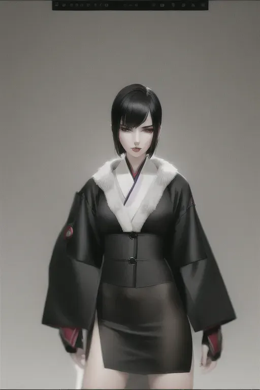 1girl, full body, detailed face, beautiful, gorgeous, attractive, pretty, stunning, sexy, flawless, shapely, sensual, dirty, fatal, lethal, deadly, bloodstained, crimson, hurt, bruised, slit, feudal japan, seductive, arrogant, vain, moody lighting, night, short hair, dark hair, black hair, parted hair, almond shaped eyes, thin lips, solo , masterpiece, ultra high res, professional, photo referenced, button nose, soft feminine facial features, 27 years old, slender, slim, lean, lithe, pale skin, kimono, dark kimono, stockings, thin stockings, black stockings, mouth open,