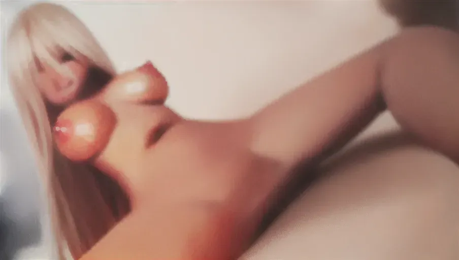 1girl, alone, beach, asian, blonde straight hair, wide shot, sex, missionary, almond eyes, full lips, dark tanned skin, stiff nipples, fit, naked, day time, studio light, happy, 8k, professional, very large round tits, orgasm