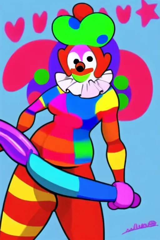 Clown with a big dick