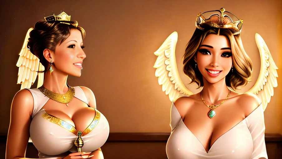 ((a 64k high detailed photo of Female)), (Beautiful Pose)
HDR, Professional, ((has roman clothes)) ((Has roman attire)) Godly Ultra Detailed Best Quality Most Detailed ((Angel Wings)) Angelic Lighting (((Love))) Hope Magic casting Crown Smiling Queen happy Glory Warrior Angels Angelics Positivity Happiness ecstasy enraptured sweaty saving God Royalty Morality Goodness True Good Power Force Authority Ethical Saviour Halo short Hair Always and Forever Sentimental in heat hot ultra hot best best lighting tantric Neutral Brilliant Logical Compassionate Perfect Perfection Exciting Integrity Winged Courage Purity Harmony Beauty mark on upper lip ((Female)) Ethereal Lighting Celestial Lighting (((With Clothes))) ((With God Item)) ((God Tech)) with items of power God Wings ((Afterlife Light)) (Love Worship) ((Happy Expression)) (Beauty Shot) ((Smiling))