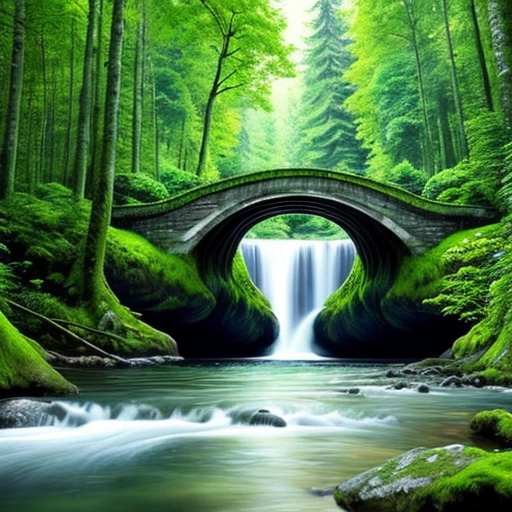 A natural setting, with trees, river, and forest, that looks exactly like a vagina.