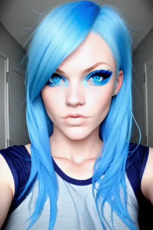 Dopamine Girl Big Ass Blue Hair Blue Eyes Qwze0vwbvpn