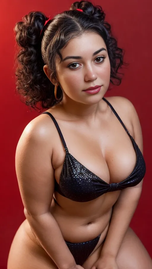 professional realistic full body image of a young (thicc:0.3) latina woman, award winning photograph,
slightly bending knees showing her thighs,
wearing a sexy gold bikini,
sleeping showing her full body,
tight bikini showing her figure,
((aroused and about to be fucked)),
((challenging look directly in camera)),
erect nipples under her bikini,
cute face, highly realistic face, has thick thighs, young curves, alicia, eyes asking for cum,accurate face,see her ((pores)),
five fingers per each hand,milf,cougar,sexy,space buns,slut,whore,sex slave, chubby, sharp, beautiful shiny curly black hair, 5 feet tall,slut,breathtaking,sex, red background,close up, mouthwatering tits, chola,small, flash photography, realistic photo, realistic skin, realistic lighting,bimbo, whore, perfect,
light beam, ((bokeh))), ((depth of field)), ((sharp focus on her)),
<lora:dpmg_add_detail:0.9>