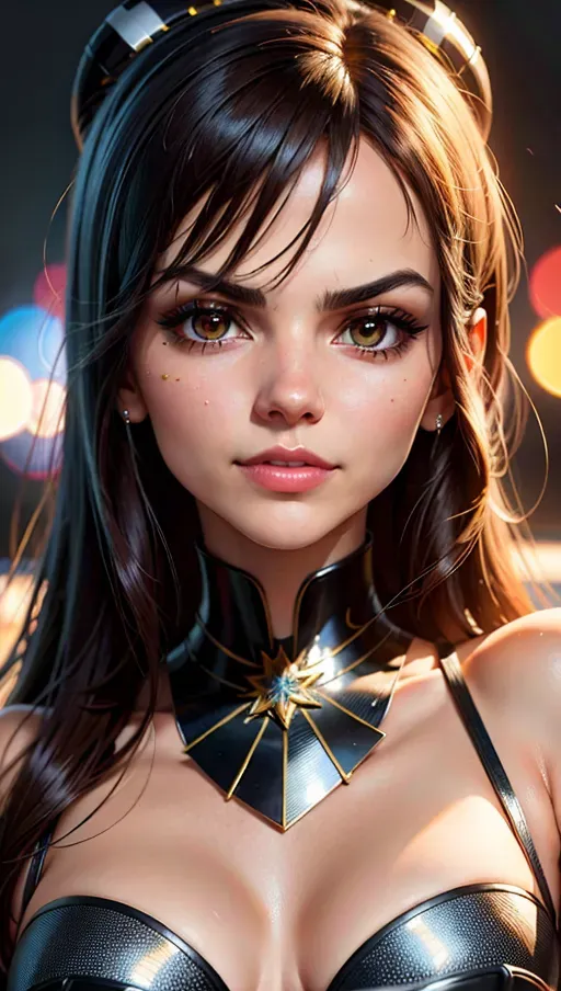 best quality, (((ultra high res))), (detailed face and eyes), ((Victoria Justice)), ((face closeup)), charming, seductive