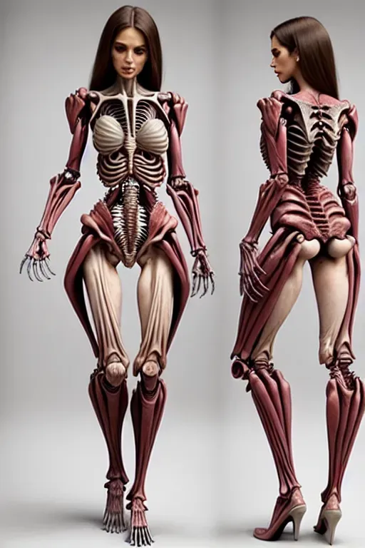 Girl sexy Dresses the model in a biomechanical suit A carapace of sinewy flesh and boney structures Grotesque on it s own but subtle when mixed with other clothing tags