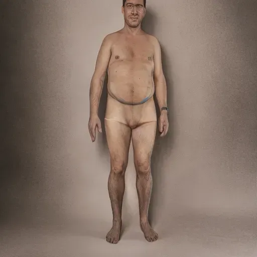 a selfie from myself, body painting, photo, nude, male, man, 42 years old, porn