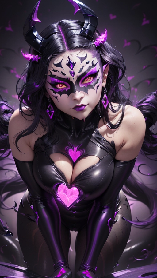 best quality, (((ultra high res))), (((detailed face and eyes))), (perfect face), (big shining heart choker), earrings, jewelry, (((big glowing succubus mark))), ((((big glowing succubus bodymark)))), (conjuring), witch, ((very long voluminous hair)), (((black gloves))), (((black hair))), (((symbiote goo hair))), (((golden bracelet))), (((huge golden hair cuff))), (((black skintight neckholder))), ((face closeup)), lipstick, (((((black demon tail))))), ((black long sleeves)), ((purple glowing heart)), (((demon mark))), heart on womb, (((((bright purple glowing skin tone))))), (((straight black hair))), ((purple glowing clothes)), ((purple luminescent)), ((((purple luminescent skin tone)))), (((purple skin))), (((huge cameltoe))), ((((purple goo everywhere)))), (((symbiote girl))), ((((symbiote goo suit)))), ((goo tail)), ((((succubus masquerade)))), ((very very long hair)), ((glowing eyes)), ((symbiote goo body)), (((dark diamond crown))), (((face closeup))), (((pink diadem))), (((vampire))), ((((pale face)))), (((bed))), (((kylie Jenner))), (((bent over)))