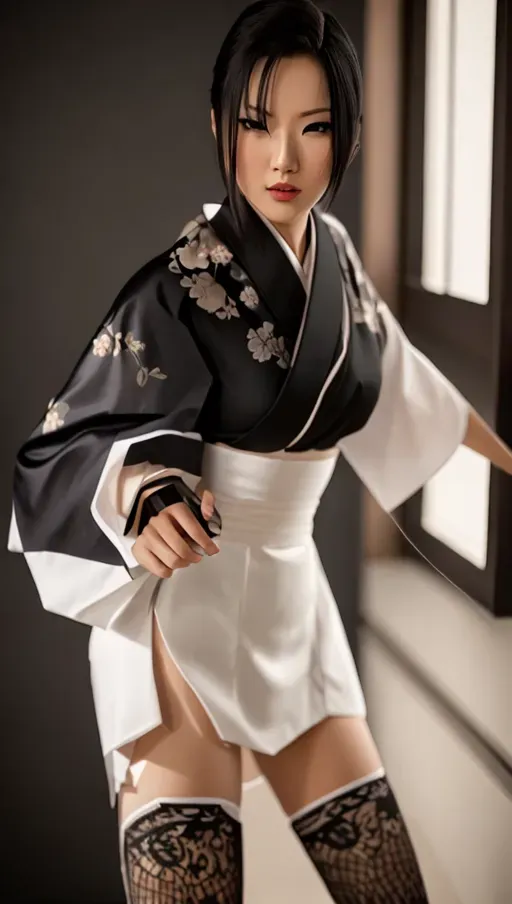 1girl, half body , detailed face, beautiful::5, gorgeous::5, attractive::5, pretty::5, stunning::5, sexy::5, flawless::5, shapely::5, sensual, dirty::5, fatal, lethal, deadly, hurt::5, bruised::5, feudal japan::5, japanese , seductive, surprised, startled, stunned, attacked, ambushed, assaulted, frightened, terrified, alarmed, scared, spooked, panicked, fearful, terrorised, moody lighting::5, night::5, short hair, dark hair, black hair, parted hair, almond shaped eyes, thin lips, solo , masterpiece, ultra high res, professional, photo referenced::5, soft feminine facial features, 27 years old, slender, slim, lean, lithe, pale skin, kimono, dark blue kimono, saliva, saliva dripping, summer, thin clothing, sweat, sweaty skin, shiny skin, eyeliner, small breasts::5, head twisted, head turned, bra, blood::5, bleeding::5, pain::5, feet, foot, dorsal, toes, toe, head tilt, mouth open, mouth agape, parted lips, bending, bent, upper body leaning, upper body forward, upper body bent, arms by the side, turning, head turned, breast covered, chest covered, kimono, skirt, stockings, thin stockings, black stockings, thin socks,