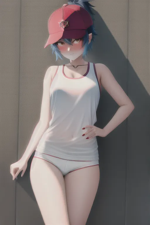 tomboy <lora:red_tint_face:1> <lora:female ejaculation:1>