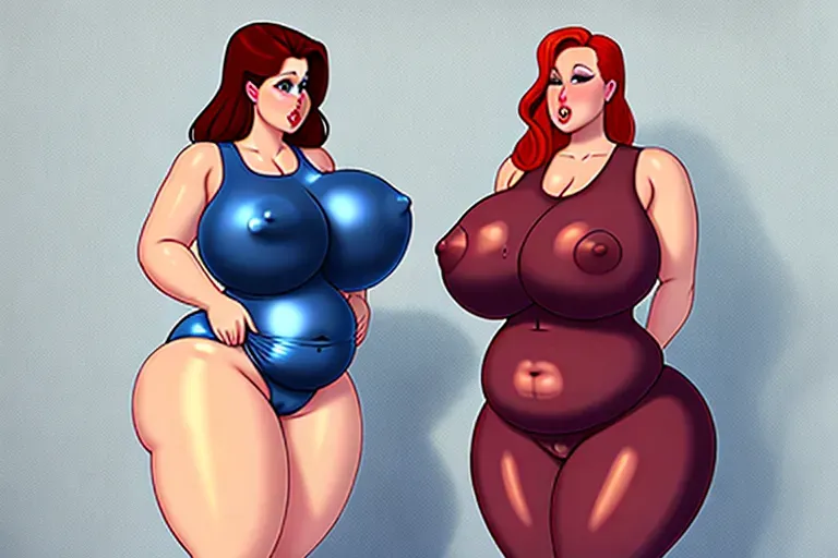 fat-girl in tight swimsuit, fat-girl, tight, spilling out, wedgie, wet, swimsuit, bbw, inflation, belly, redhead, fat, fatty, chubby, huge tits, camel-toe, pubes, ass