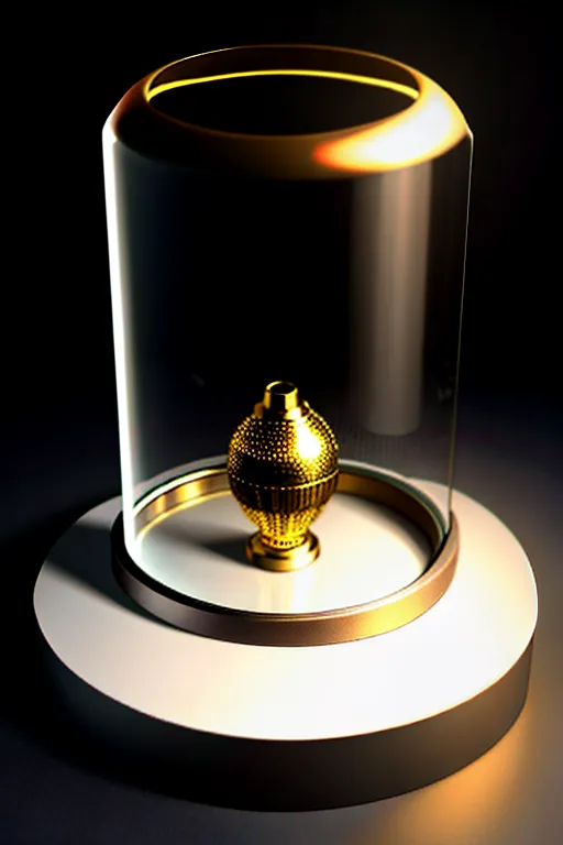 A concept image of a male chastity cage