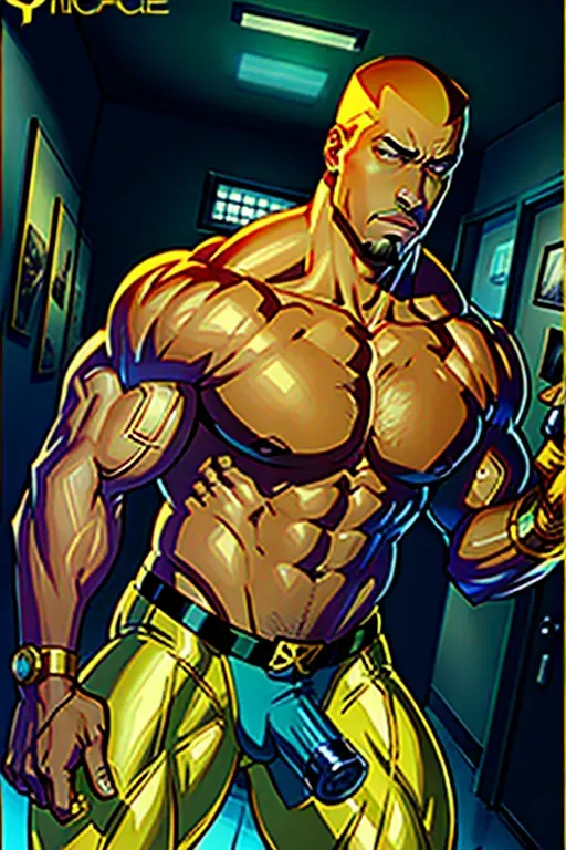 digital art, Luke Cage Big cock selfie