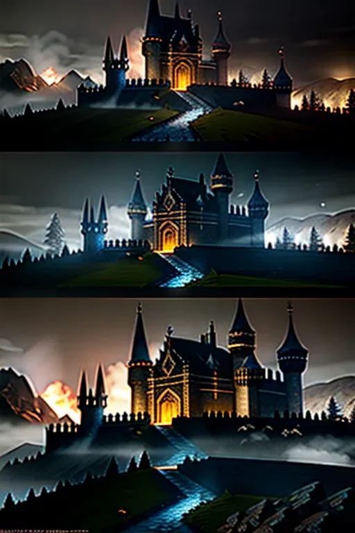 Environment castle nathria in world of warcraft :gothic style fully developed castle :cinematic, raining, night time, detailed, epic, concept art, Matte painting, shafts of lighting, mist, photorealistic, concept art, volumetric light, cinematic epic and rule of thirds, movie concept art, 8k, cinematic, trending on artstation, movie concept art, cinematic composition, ultra detailed, realistic , hyper realistic , volumetric lighting , 8k