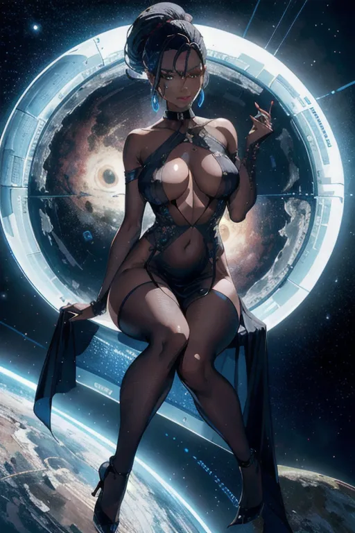 star trek, photo of a woman, full frontal nude, sheer dress, big breasts, legs spread, detailed face, seductive, obedient, cum slut, slave collar, intricate, elegant, sharp focus, soft lighting, vibrant colors, masterpiece, detailed face, detailed face,