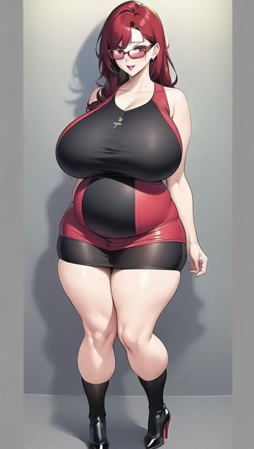 Dark red hair, sexy glasses,Sexy women,
sexy teacher, classroom background ,big boobs,pregnant gigantic belly,fat belly and fat boobs,weight gain, weight gain big belly, gigantic fat belly,fat belly ,huge pumped up belly, nylon Socks, black high heels boots, nude boobs, ((( a huge massive belly 2 times the size of the person))), ((before and after weight gain)) ,<lora:dpmg_pov_Big_fat_belly:1> ,