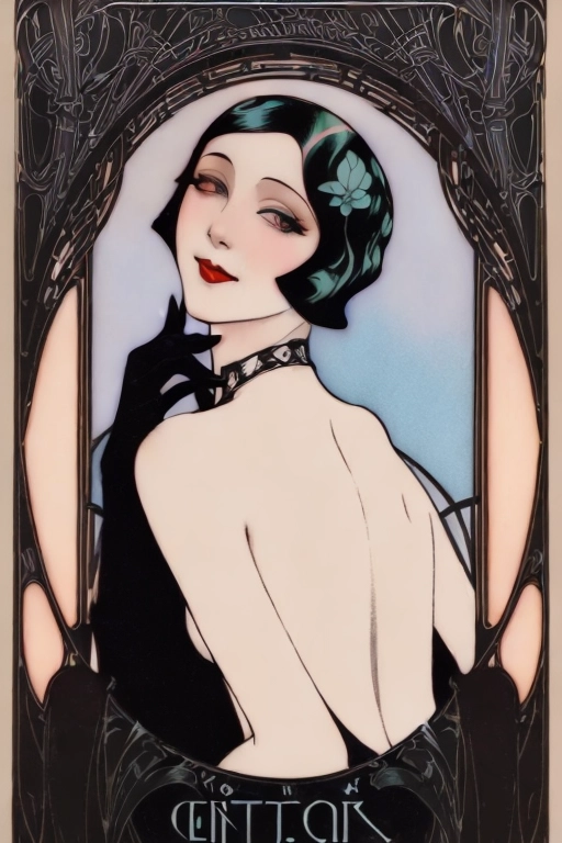 ((((Erotic art Art nouveau 1920s futuristic full color lithograph illustration)))), ((full color)), extreme closeup pov lower lip, sniffing a black rose, gorgeous young nude redhead woman, completely naked, beautiful face, (sexually aroused smile), ((alluring smile)), (((seductive expression))),((((flirting)))), beautiful eyes, ((((looking at me)))),(((looking into my eyes))),((looking at viewer)), in a rose garden full of black roses,